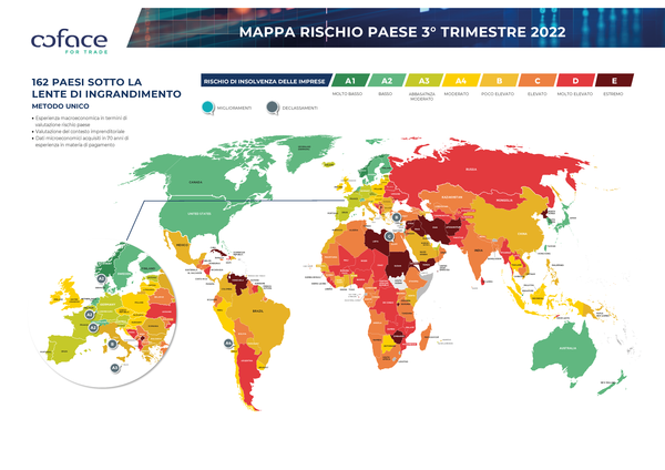Mappa rischio paese 3Q 2022 ITA