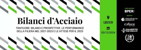 Banner evento Bilanci d'Acciaio - Lecco